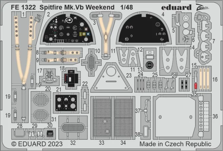 Eduard FE1322 Spitfire Mk.Vb Weekend (EDU) 1/48