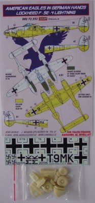 Kora Model DEC72253 Lockheed F-5E-4 Lightning (Luftwaffe) декали декали 1/72