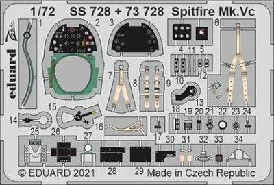 Eduard SS728 1/72 Spitfire Mk.Vc (AIRF)