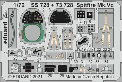 Eduard SS728 1/72 Spitfire Mk.Vc (AIRF)