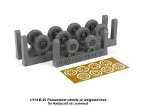 Armory ARAW14301 Convair B-36B/B-36D Peacemaker wheels with weighted tires/tyres 1/144