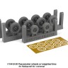 Armory ARAW14301 Convair B-36B/B-36D Peacemaker wheels with weighted tires/tyres 1/144