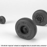 Armory ARAW35304 Boeing/Hughes AH-64A Apache wheels with weighted tires/tyres, smooth hubs 1/35