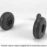 Armory ARAW35304 Boeing/Hughes AH-64A Apache wheels with weighted tires/tyres, smooth hubs 1/35