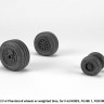Armory ARAW72330 McDonnell F-4 Phantom-II wheels with weighted tires/tyres, late for F-4J, F-4K, F-4M, F-4S, FG.1, McDonnell-Douglas FGR.2 Phantom 1/72