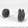 Armory ARAW72330 McDonnell F-4 Phantom-II wheels with weighted tires/tyres, late for F-4J, F-4K, F-4M, F-4S, FG.1, McDonnell-Douglas FGR.2 Phantom 1/72