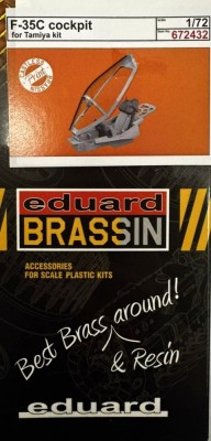 Eduard 672432 BRASSIN F-35C cockpit PRINT (TAM) 1/72
