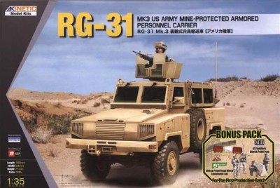 Kinetic K61012 RG-31 Mk.3 US Army Mine Protected Armoured Personnel Carrier 1/35