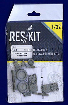 Reskit RS32-0152 Fw-190/Ta-152 Late wheels Type 2 (HAS) 1/32