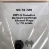 Quickboost 72720 PBY-5 Catalina correct cowlings closed flaps 1/72