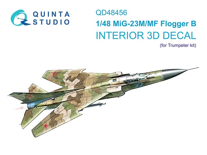 Quinta studio QD48456 МиГ-23М/МиГ-23МФ (Trumpeter) 1/48