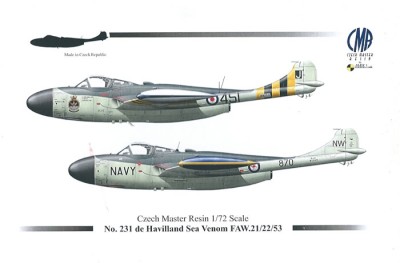 CZECHMASTER CMR-72231 1/72 de Havilland Sea Venom FAW.21/22/53