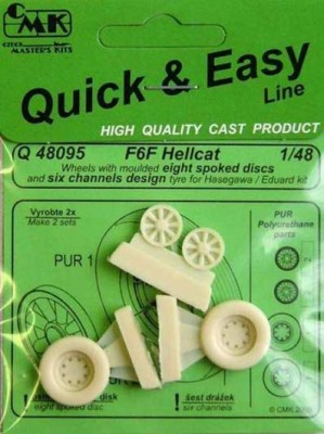 CMK Q48095 Hellcat wheels with 8 spoked disc 1/48