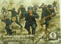 Waterloo 1815 WLAP043 Italian Infantry WWI 51 FIGURES. This set contains a mixture of this new set (9 poses for 27 figures) and of WLAP019 (12 poses for 24 figures) 1/72
