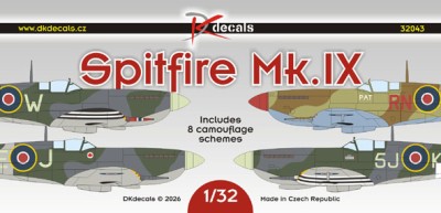 Dk Decals 32043 Spitfire Mk.IX (8x camo) 1/32
