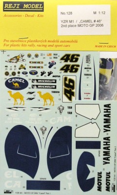 Reji Model 128 YZR M1 CAMEL #46 (Moto GP 2006) 1/12
