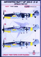 Kora Model NDT144022 Bf 109G-5/6 Croat.Fighters o.Russia декали 1/144