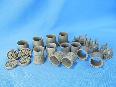 Metallic Details MDR7239 Rockwell B-1B Lancer jet nozzles (designed to be used with Monogram and Revell kits) 1/72