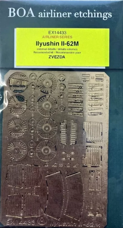 Extratech EXTE14433 Ilyushin IL-62M External details (ZVE) 1/144