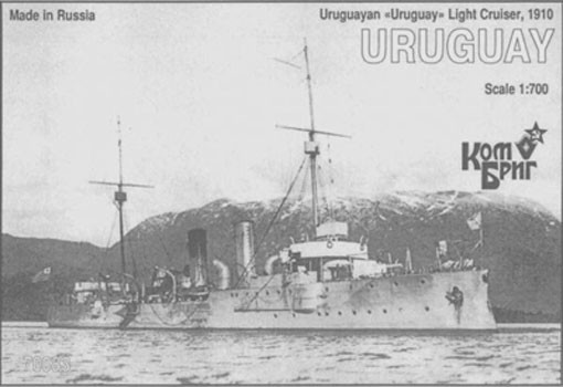 Combrig 70083 Uruguayan Uruguay Light Cruiser, 1910 1/700