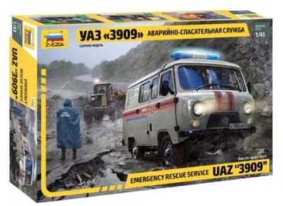 Звезда 43002 УАЗ «3909» Аварийно-спасательная служба 1:43 1/43