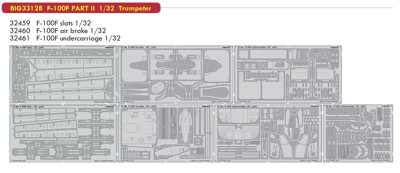 Eduard BIG33128 F-100F PART II (TRUMP) 1:32