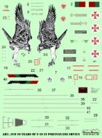 Model Maker Decals D72059 20 Years of Lockheed-Martin F-16 in Portuguese service 1/72