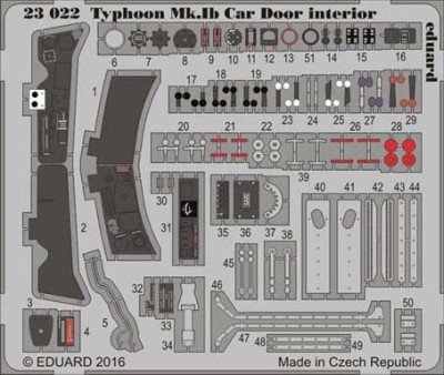 Eduard 23022 Typhoon Mk.Ib Car Door interior 1/24