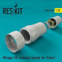 Reskit RSU32-0004 Mirage IIIE exhaust nozzle (ITAL) 1/32