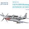 Quinta studio QD32143 P-51D/K Mustang (Dragon) 3D Декаль интерьера кабины 1/32