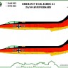 Model Maker Decals D72185 Lockheed F-104 German JaboG 34 25/50 Anniversary 1/72