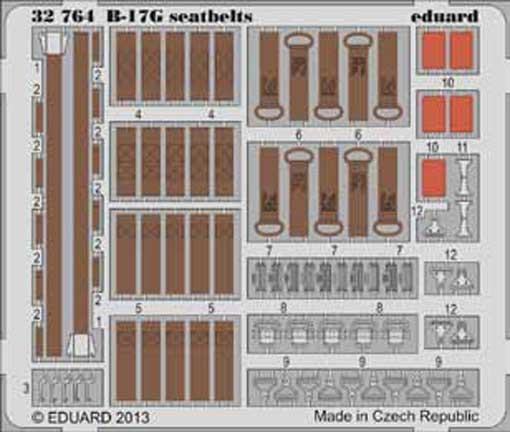 Eduard 32764 B-17G seatbelts