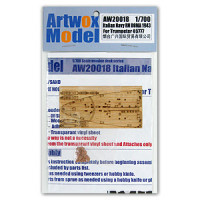 Artwox Model AW20018 Italian Navy RN ROMA 1943 wooden deck 1:700