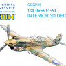 Quinta studio QD32116 Hawk 81-A2 (GWH) 3D Декаль интерьера кабины 1/32