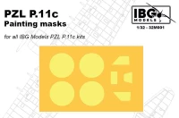 IBG M3201 PZL P.11c Painting Mask set 1/32