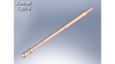 Zedval 72014 12.7 mm machine gun barrel NSVT &quot;Utes&quot; 1/72