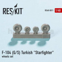 ResKit RS48-0011 F-104 (G/S) Turkish "Starfighter" wheels set 1/48