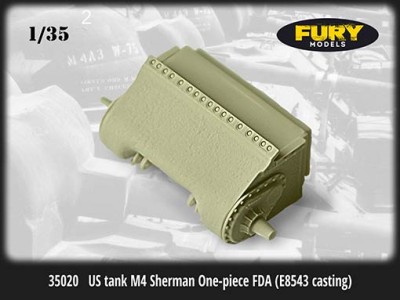 Fury Models 35020 US tank M4 Sherman One-piece FDA (E8543 casting) 1/35