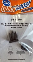 Quickboost QB49149 Su-17/22M4 fitter-k radome w/ air int. (HBB) 1/48