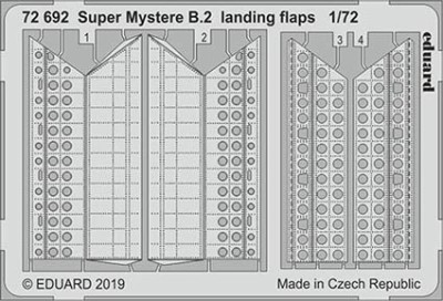 Eduard 72692 SET Super Mystere B.2 landing flaps (SP.HOB.)