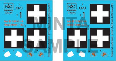 HAD 32025 Decal Me Bf 109 G-14 (Hungary) 1/32