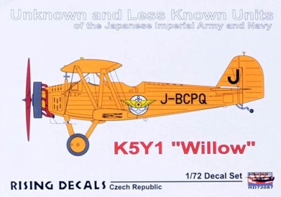 Rising Decals 72087 K5Y1 'Willow' Unknown and Less Known Units 1/72
