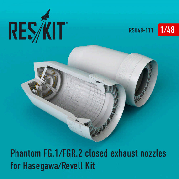 Reskit RSU48-0111 Phantom (FG.1/FGR.2) closed exh.nozzles (HAS) 1/48