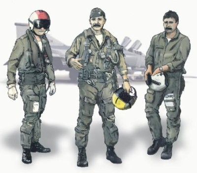 CMK F72134 US pilots Vietnam war (3 fig. ) 1/72