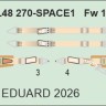 Eduard 3DL48270 Fw 190A seatbelts SPACE 1/48