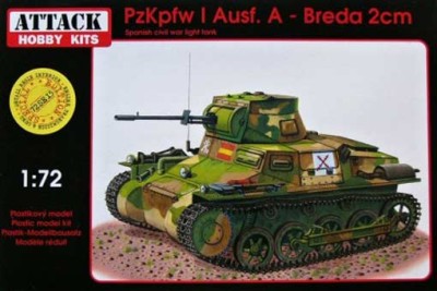 Attack Hobby 72SE15 PzKpfw I Ausf.A - Breda 2cm (special edition) 1/72