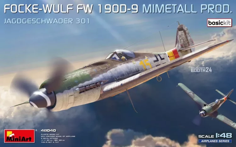 Miniart 48040 Fw 190D-9 Mimetall Prod. Jagd.301 (BASIC KIT) 1/48