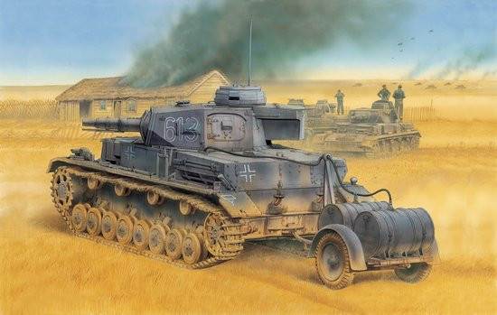Dragon 6402 PzKpfw IV Ausf. E Tauchpanzer IV (w/fuel trailer - Betriebsstoffnhanger)