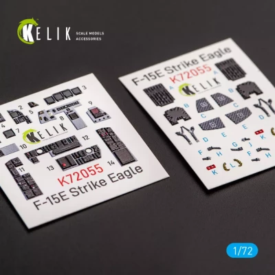 Reskit K72055 F-15E Strike Eagle - interior 3D decals (REV) 1/72