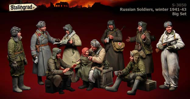 Stalingrad 3050 Советские солдаты (зима)